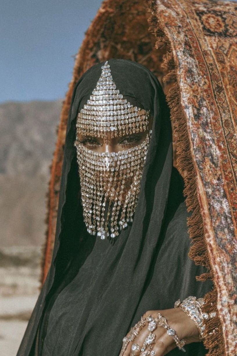 Elegant Woman in Traditional Attire — Photography Print. poster — photography art