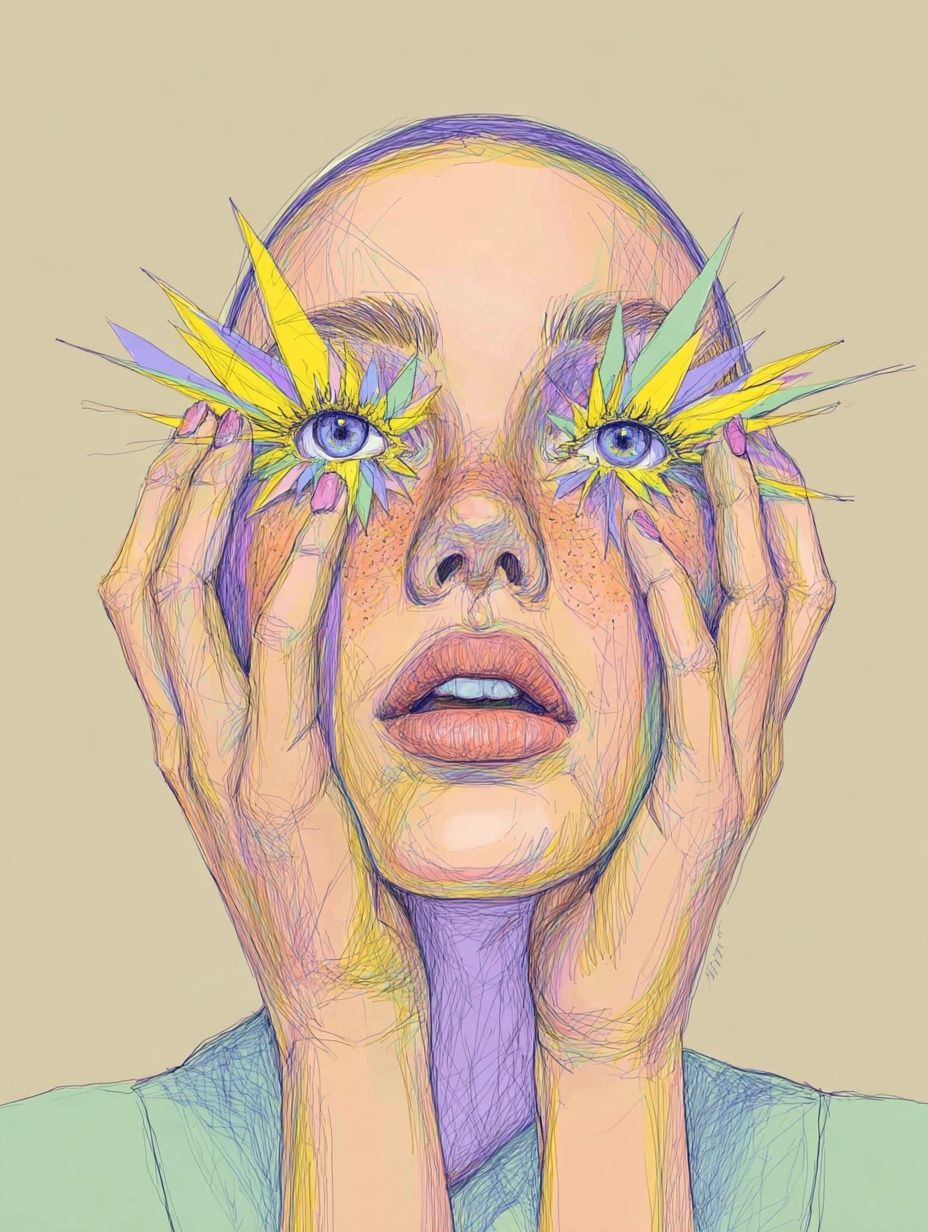 Colorful Eye Art — Illustration Print. poster detail