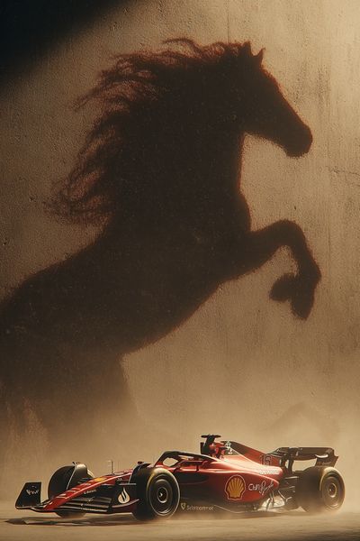 Ferrari F1 Car — Automotive Art Print. poster print