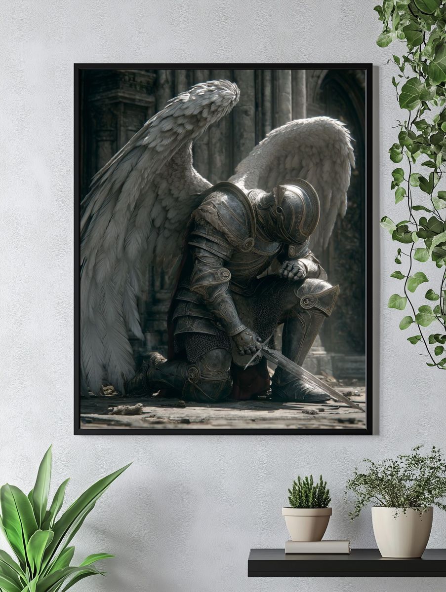 Fallen Angel Fantasy Art Print. — room view 4
