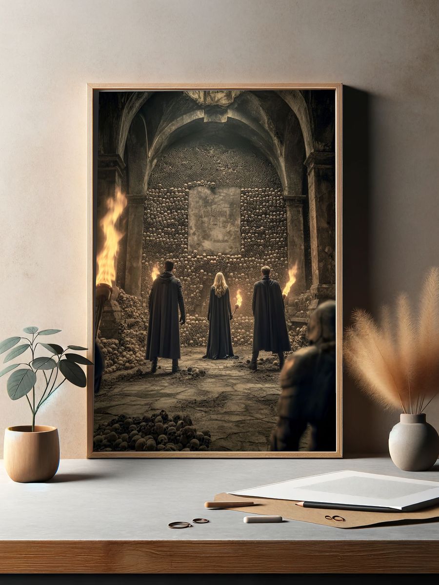 Skull Chamber Fantasy Poster. — room view 2