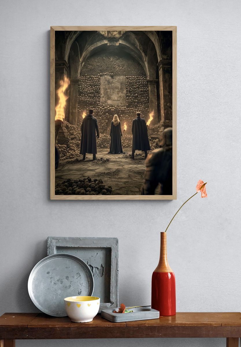 Skull Chamber Fantasy Poster. — room view 3