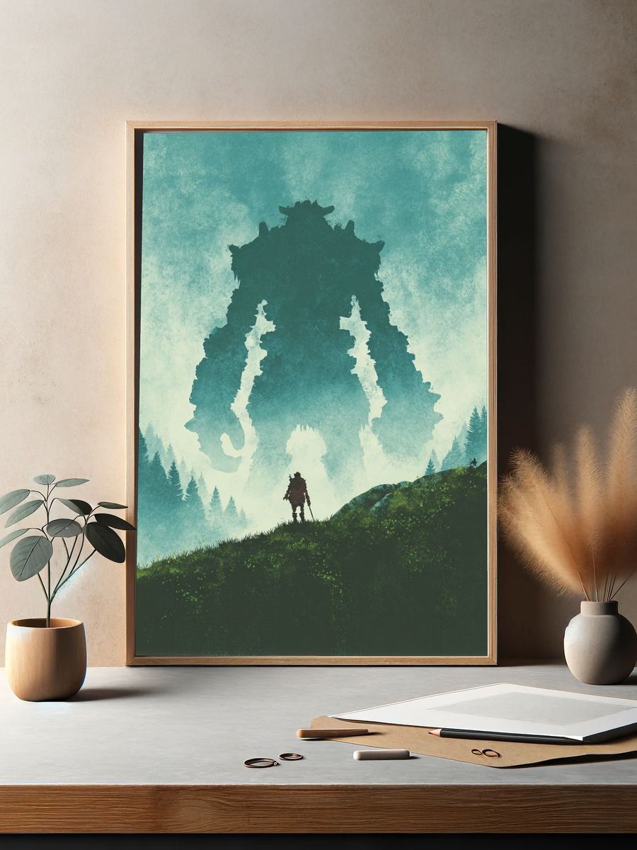 Giant Guardian — Fantasy Illustration Print. — room view 2