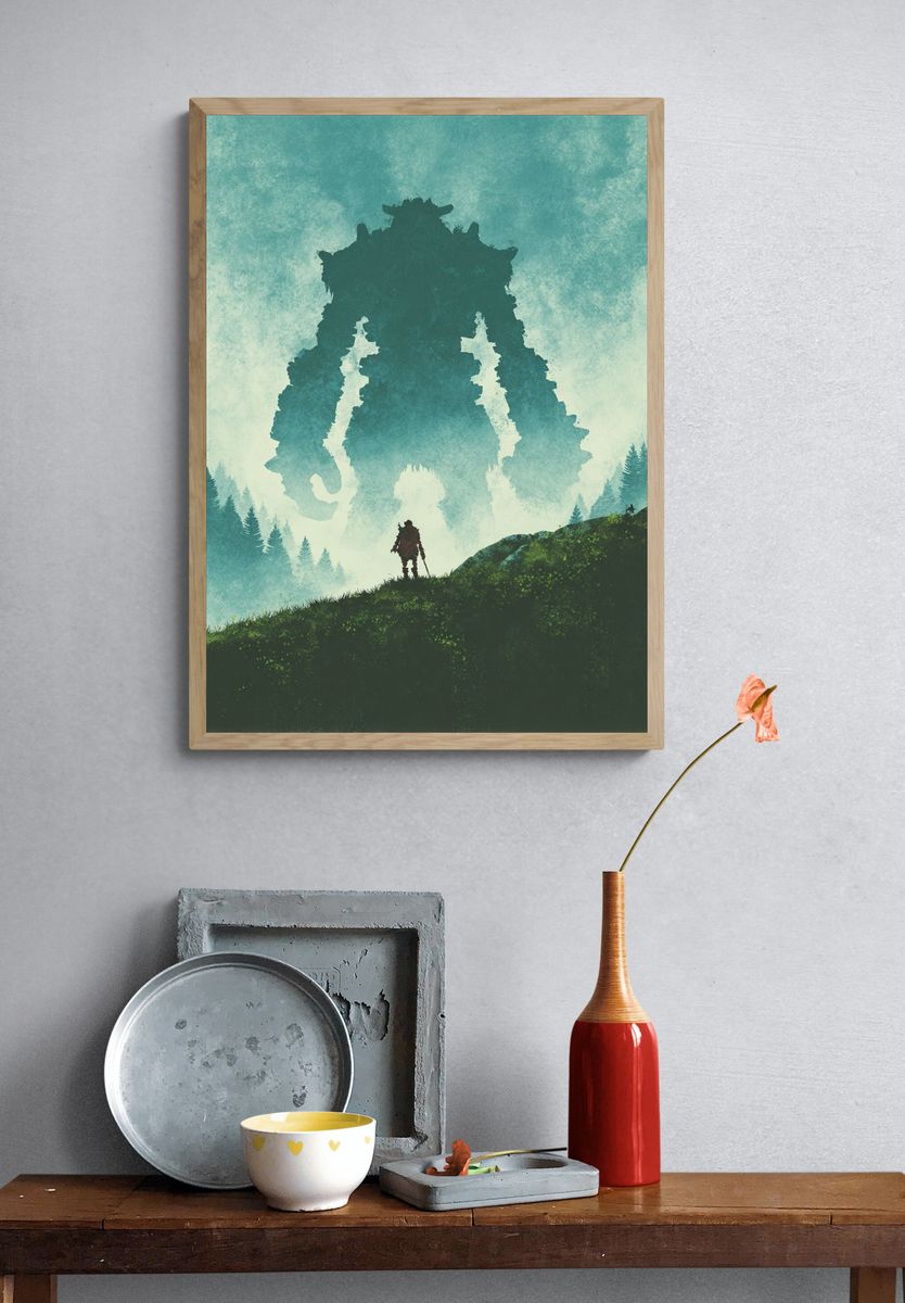 Giant Guardian — Fantasy Illustration Print. — room view 3