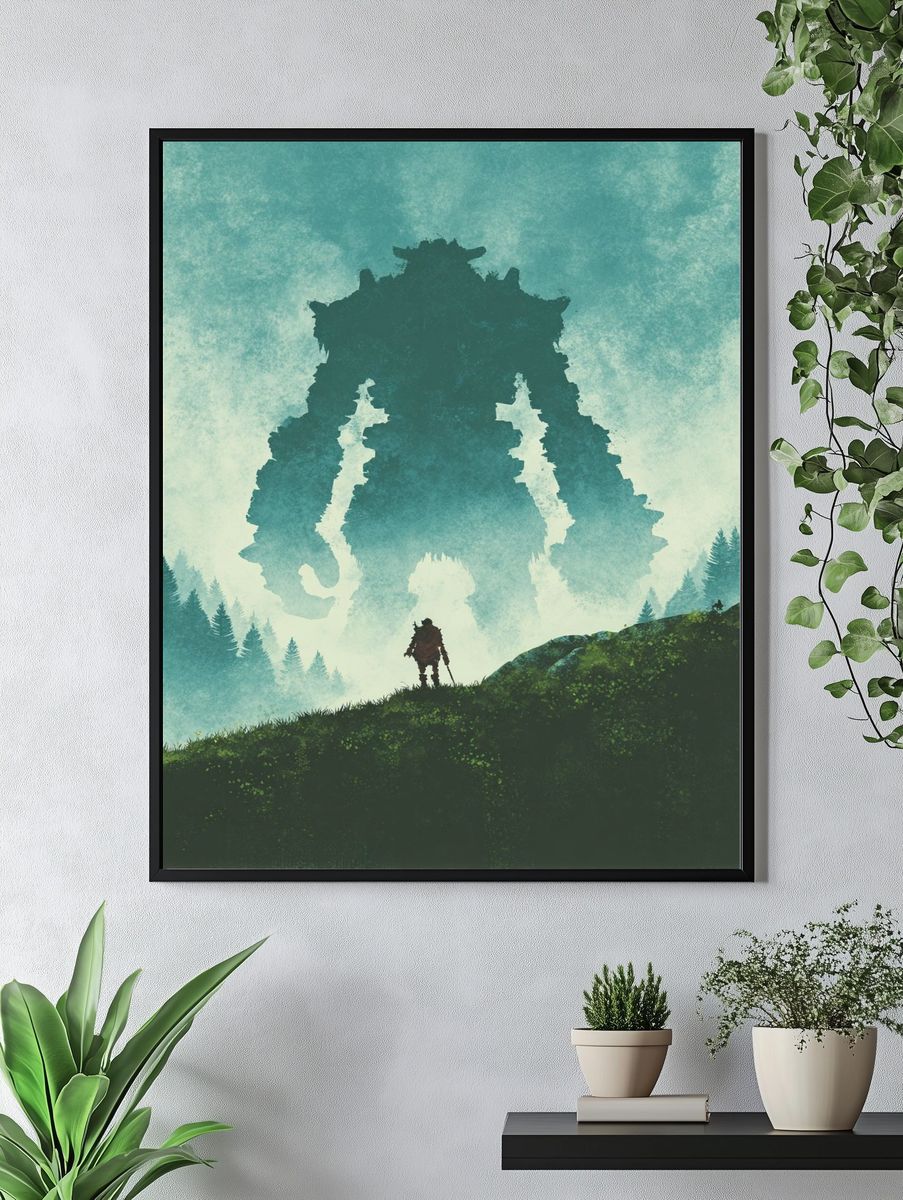 Giant Guardian — Fantasy Illustration Print. — room view 4