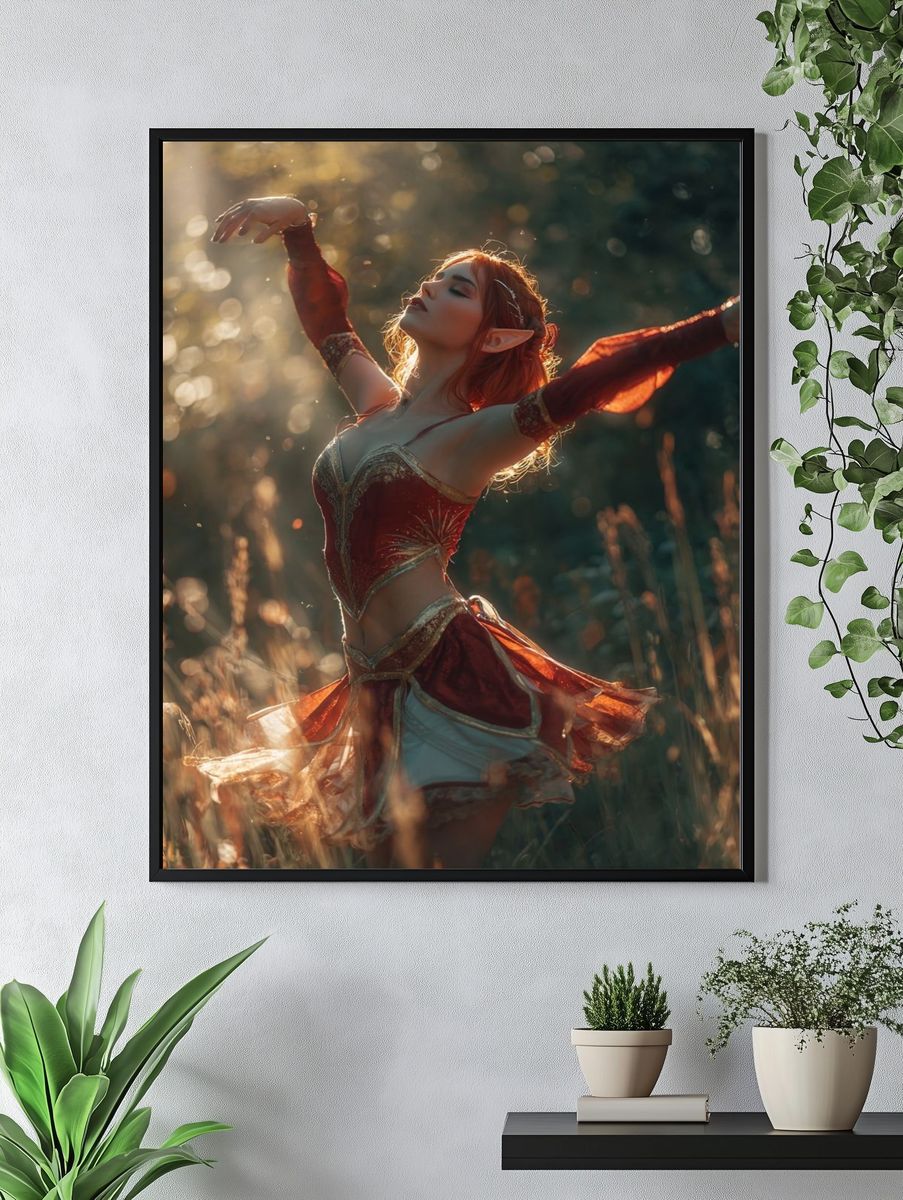 Elf Dancer Fantasy Photography Poster. — room view 4