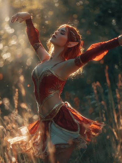 Elf Dancer Fantasy Photography Poster. poster