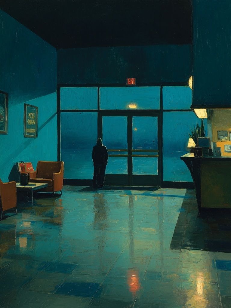 Lonely Evening — Fine Art Print. poster — fine-art art