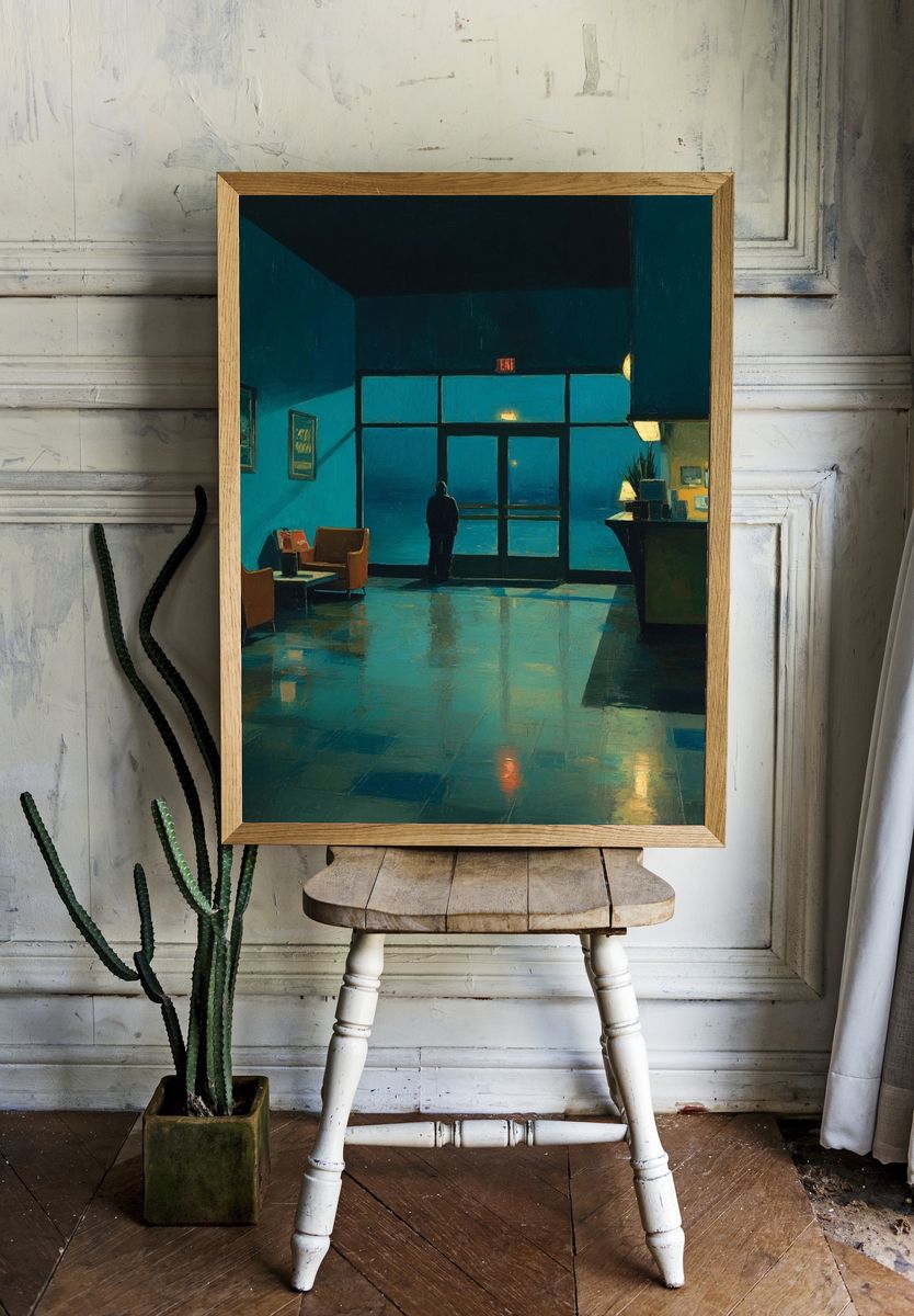 Lonely Evening — Fine Art Print. — room view 1