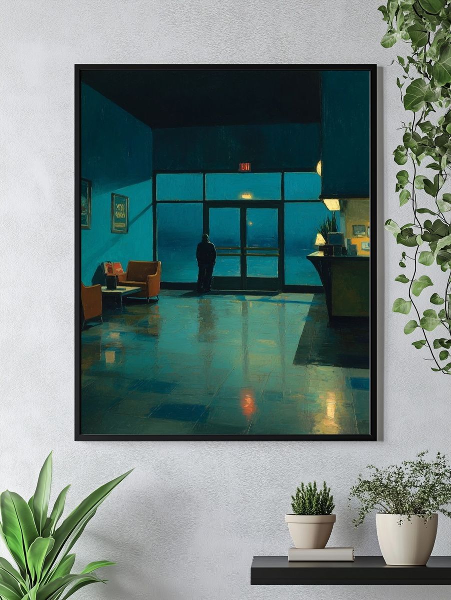 Lonely Evening — Fine Art Print. — room view 4