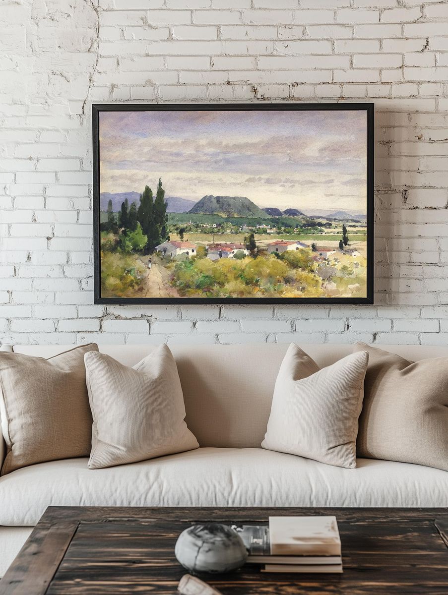 Mountain Landscape — Fine Art Print. — room view 1