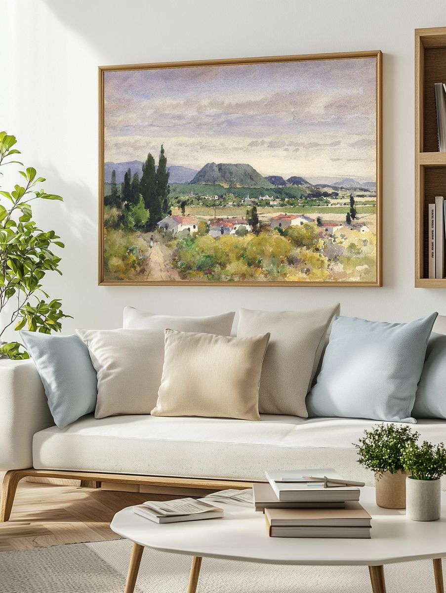 Mountain Landscape — Fine Art Print. — room view 2