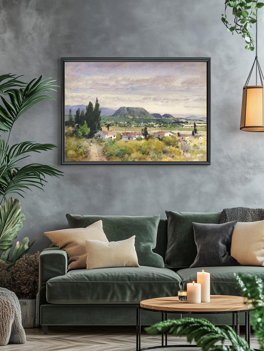 Mountain Landscape — Fine Art Print. — room view 4