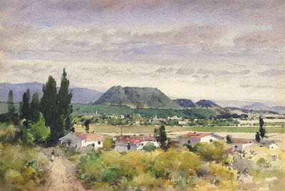 Mountain Landscape — Fine Art Print. poster