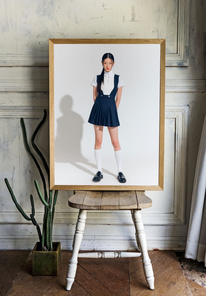 Minimalist Fashion Portrait Poster. — room view 1