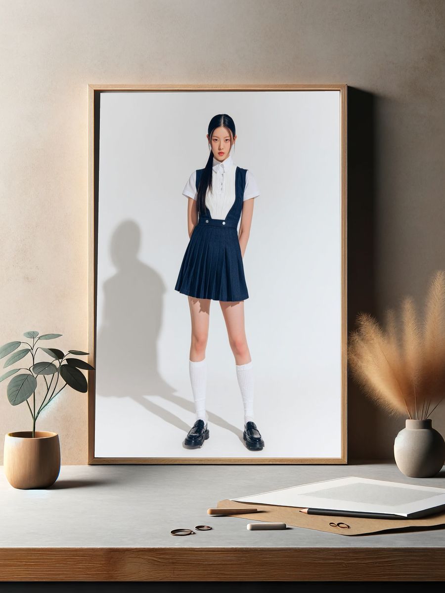 Minimalist Fashion Portrait Poster. — room view 2