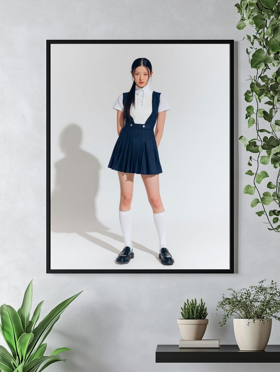 Minimalist Fashion Portrait Poster. — room view 4
