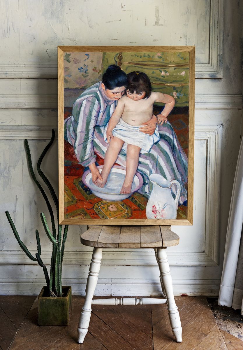 Child’s Bath (1893) Mary Cassatt. — room view 1