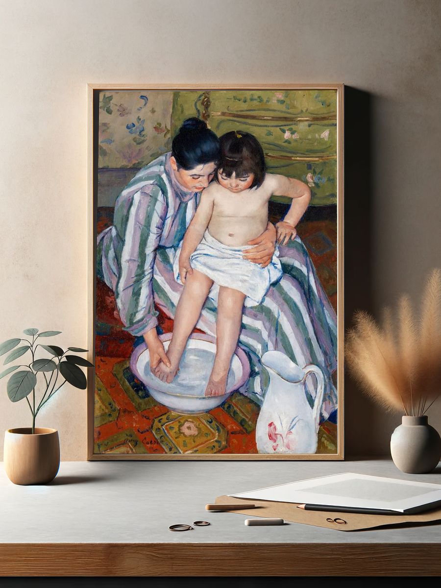 Child’s Bath (1893) Mary Cassatt. — room view 2