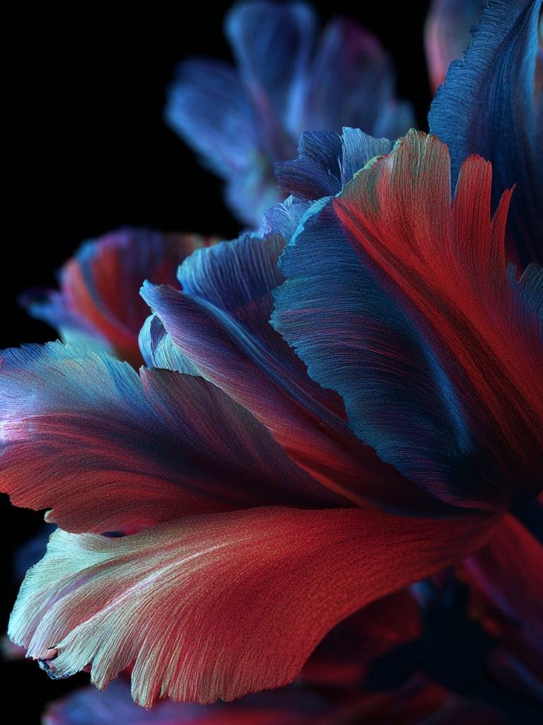 Vibrant Floral Abstract Poster. poster — abstract art