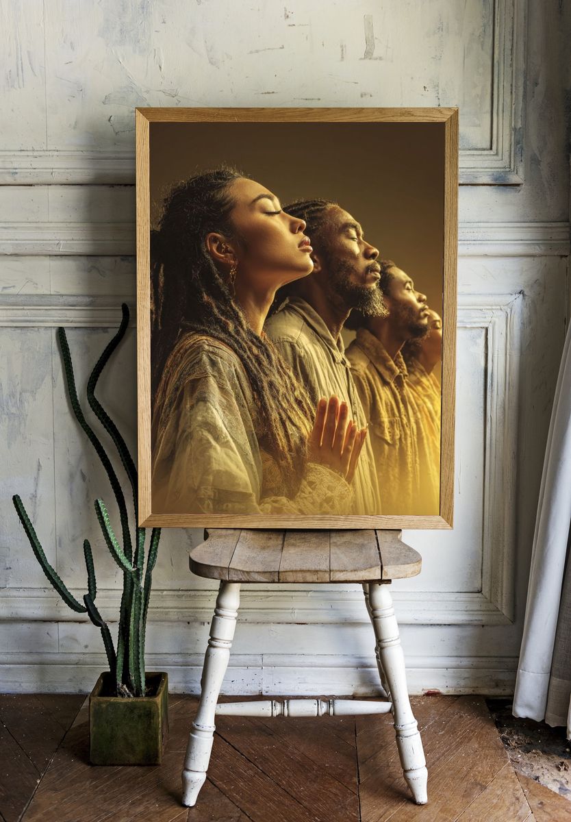 Serene Portrait Harmony Print. — room view 1