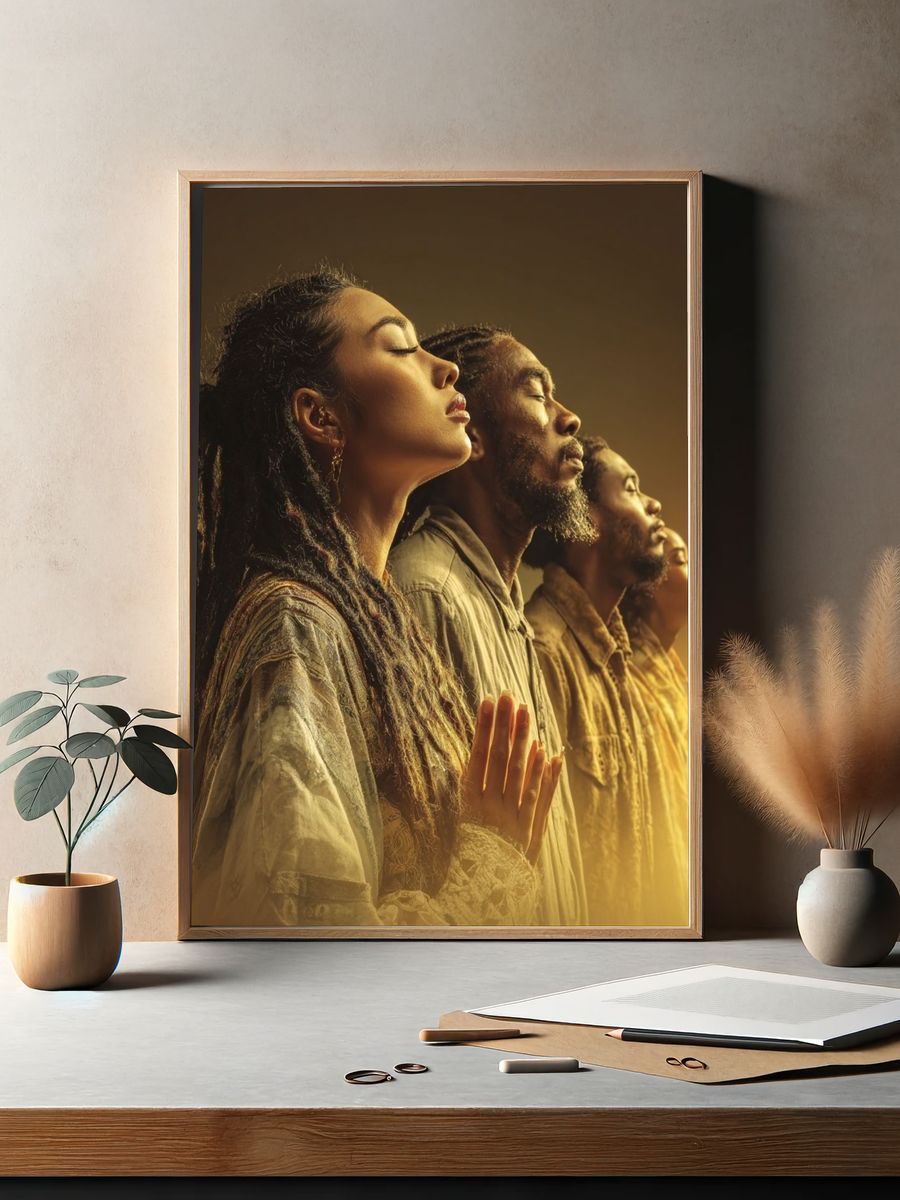 Serene Portrait Harmony Print. — room view 2