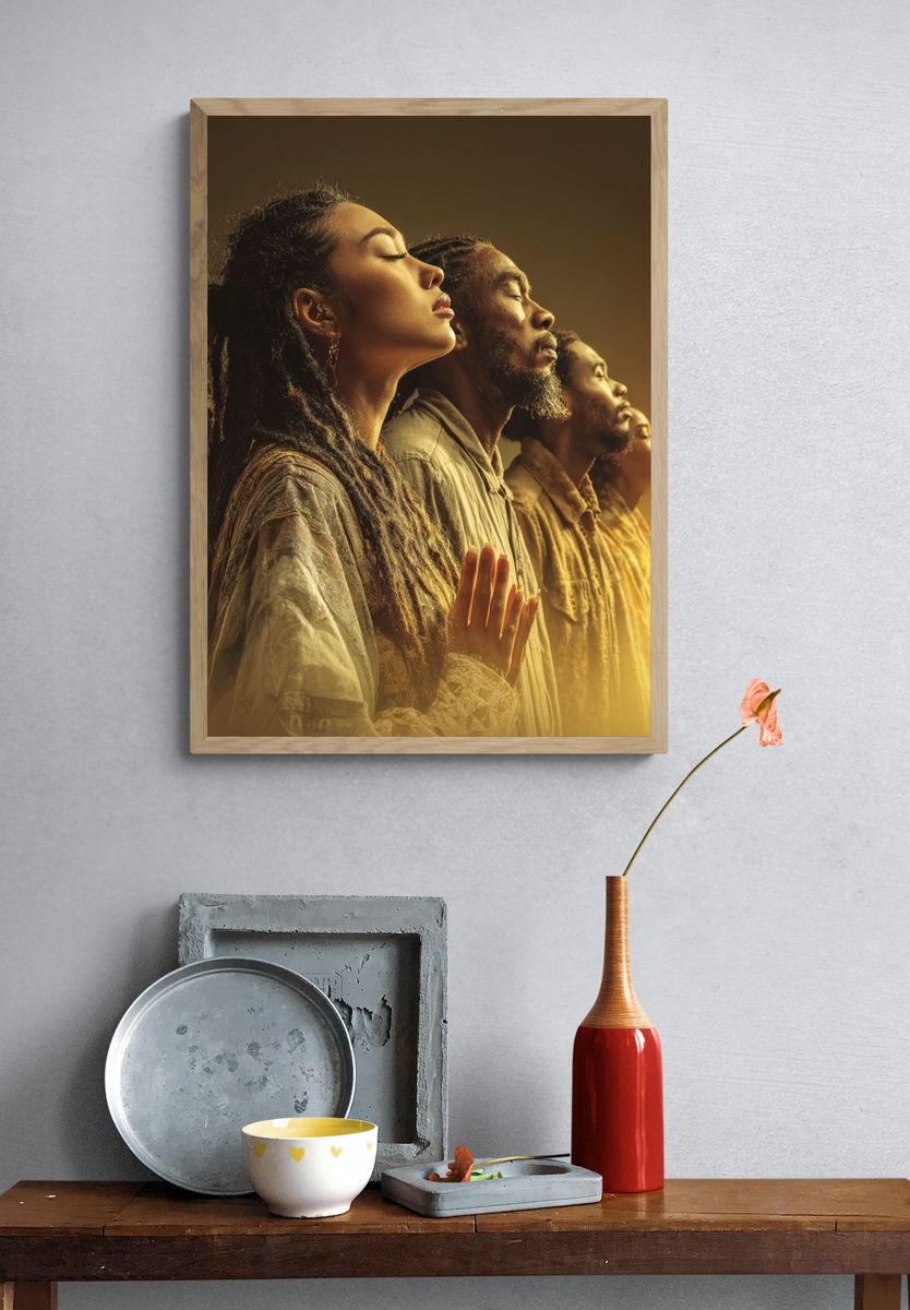 Serene Portrait Harmony Print. — room view 3