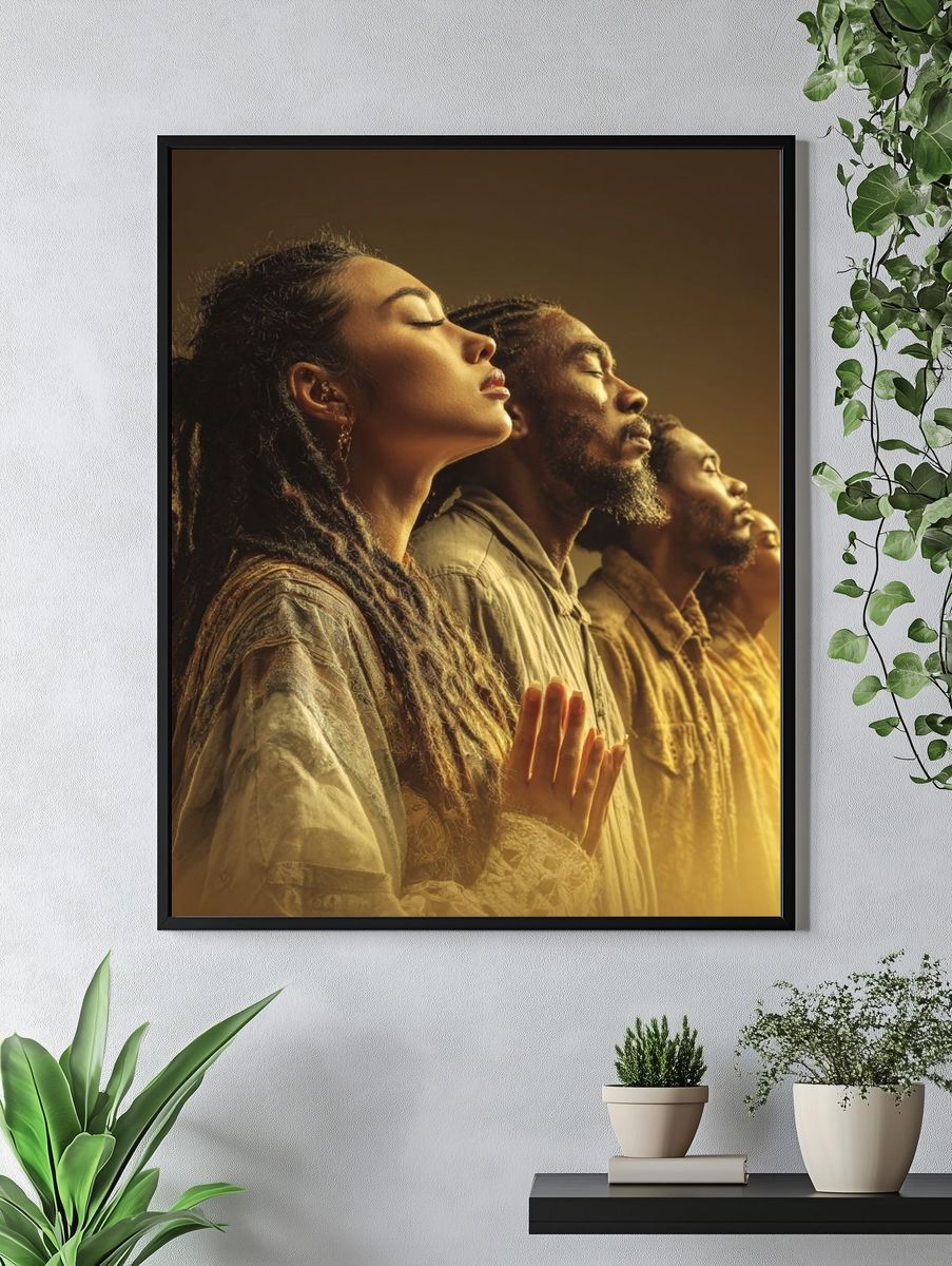 Serene Portrait Harmony Print. — room view 4