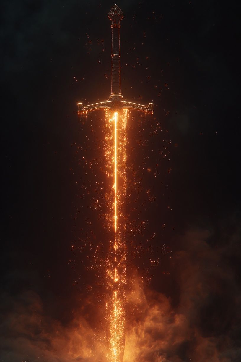 Legendary Sword — Fantasy Art Print. poster detail