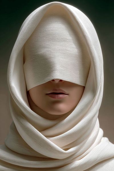 Veiled Woman — Fine Art Print. poster