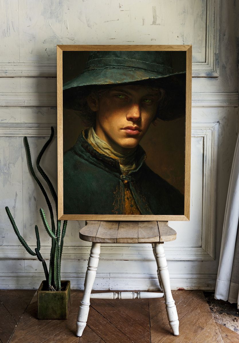 Moody Portrait Fine-Art Print. — room view 1
