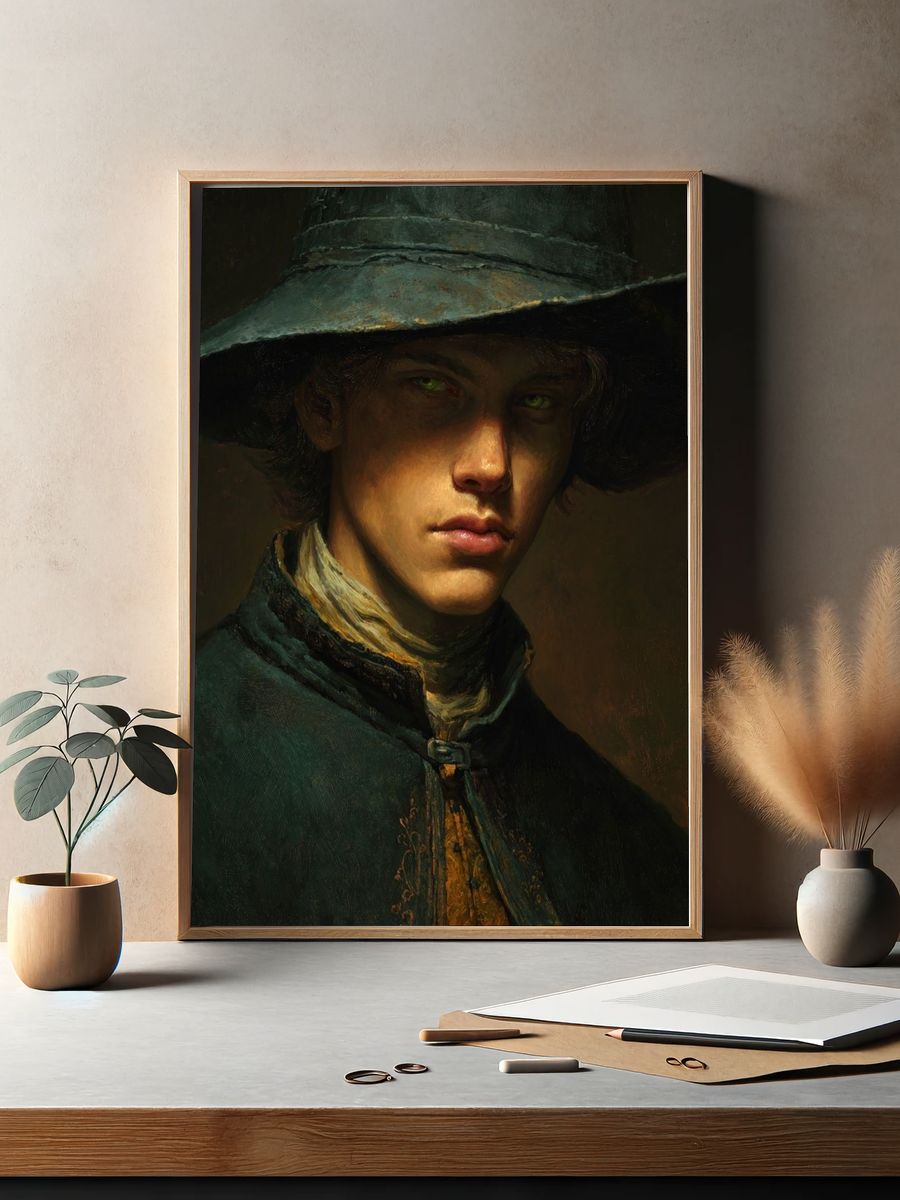 Moody Portrait Fine-Art Print. — room view 2