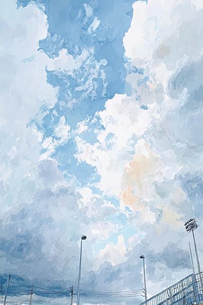 Cloudy Sky — Fine Art Print. poster