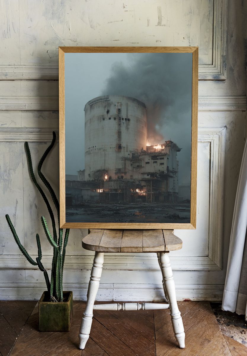 Abandoned Power Plant — Fine Art Print. — room view 1