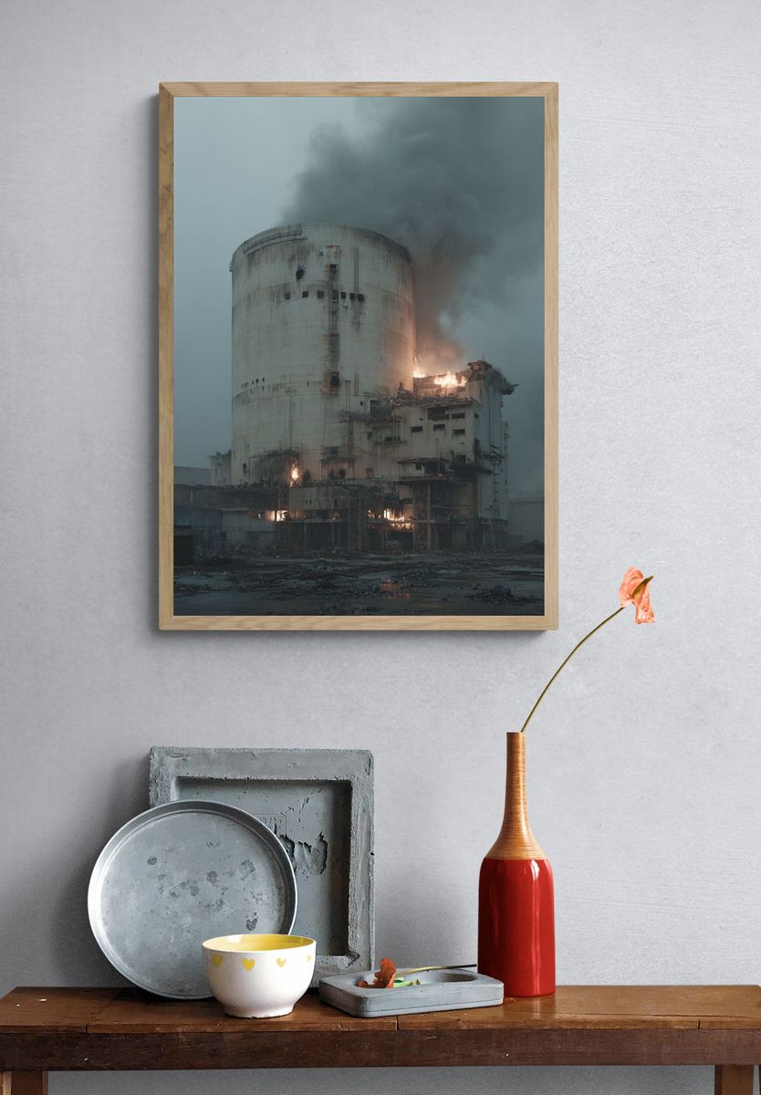 Abandoned Power Plant — Fine Art Print. — room view 3