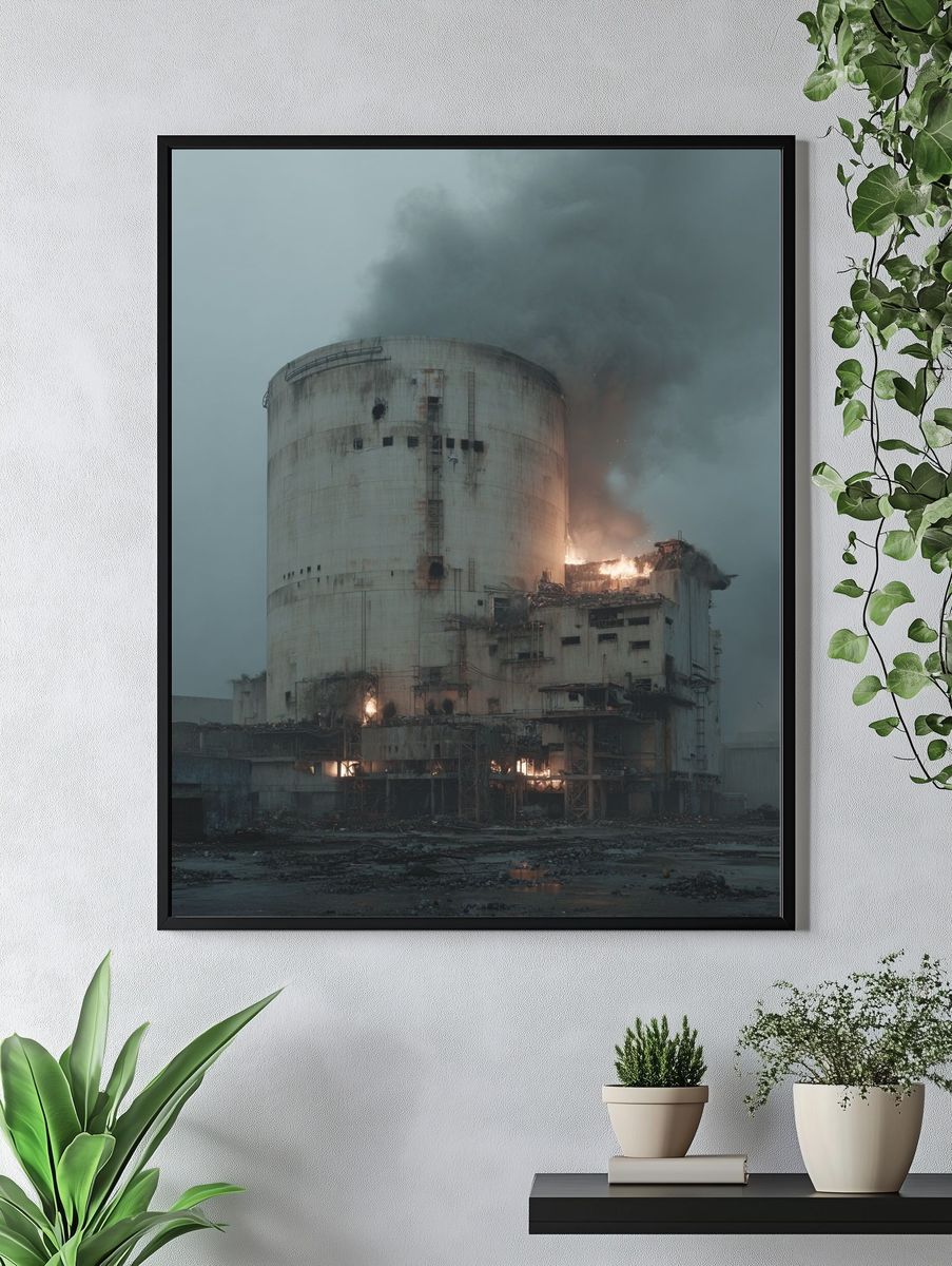 Abandoned Power Plant — Fine Art Print. — room view 4