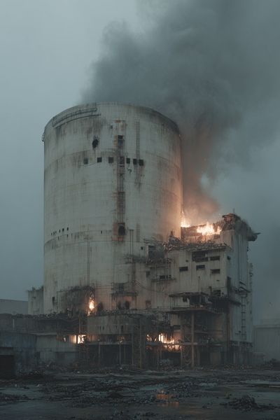 Abandoned Power Plant — Fine Art Print. poster