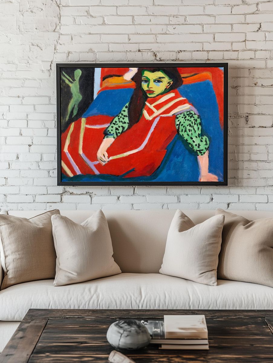Colorful Portrait — Fine Art Print. — room view 1