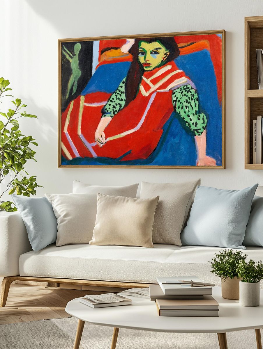 Colorful Portrait — Fine Art Print. — room view 2