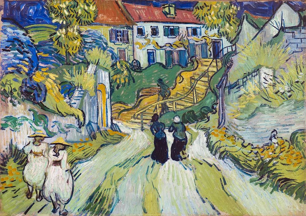 Vincent van Gogh 's Stairway. poster detail