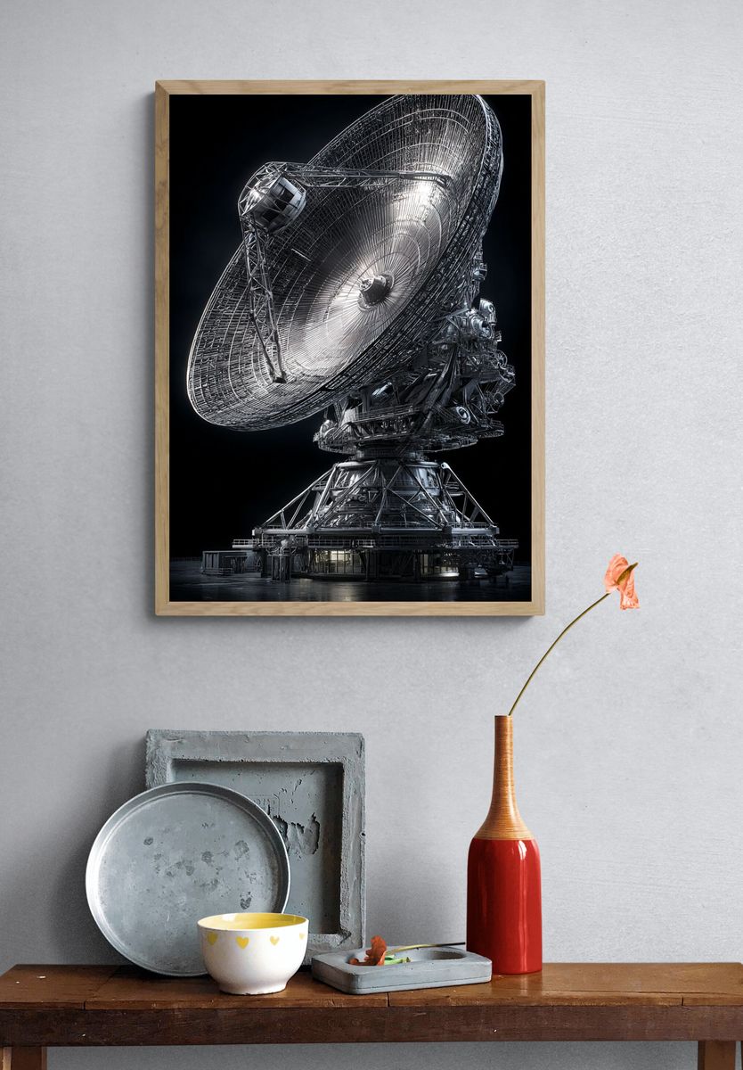 Satellite Dish — Fine Art Print. — room view 3