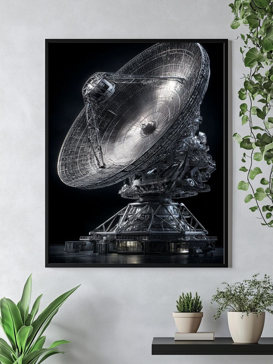 Satellite Dish — Fine Art Print. — room view 4