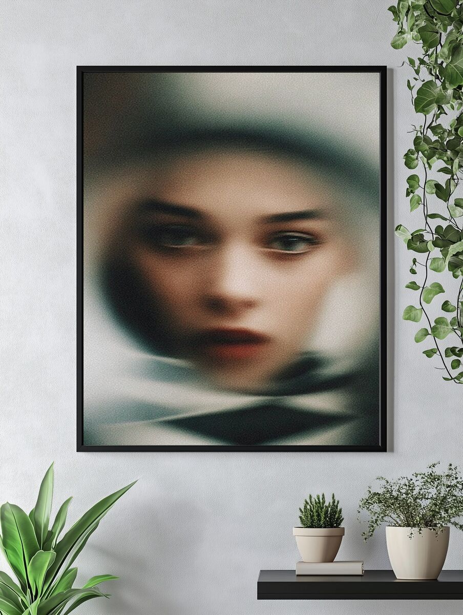 Mysterious Portrait — Fine Art Print. — room view 4
