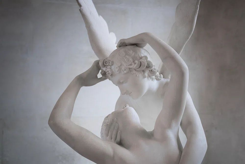 Cupid and Psyche — Fine Art Print. poster — fine-art art