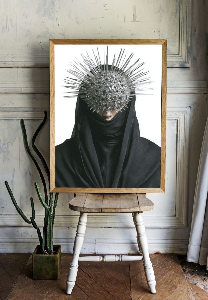 Spiked Headpiece — Fine Art Print. — room view 1