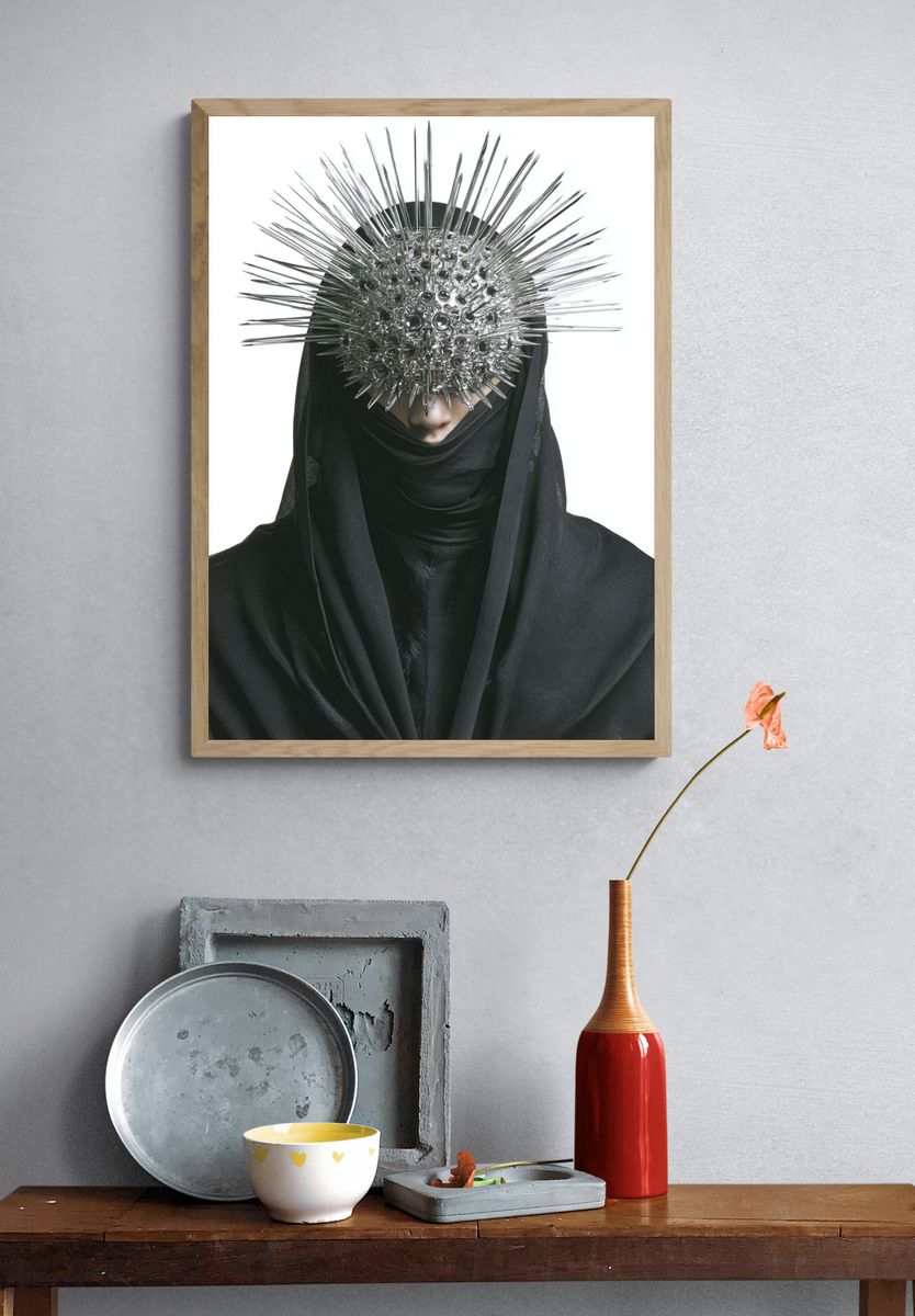 Spiked Headpiece — Fine Art Print. — room view 3