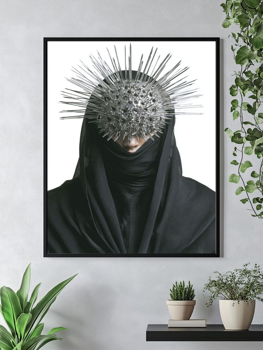 Spiked Headpiece — Fine Art Print. — room view 4