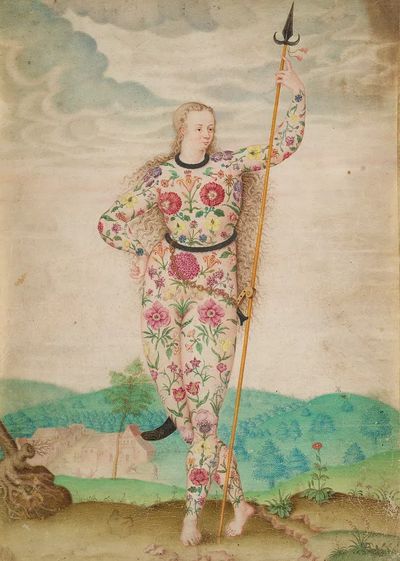 Floral Warrior — Fine Art Print. poster print