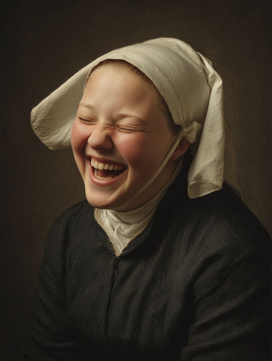 Joyful Girl — Fine Art Print. poster — fine-art art