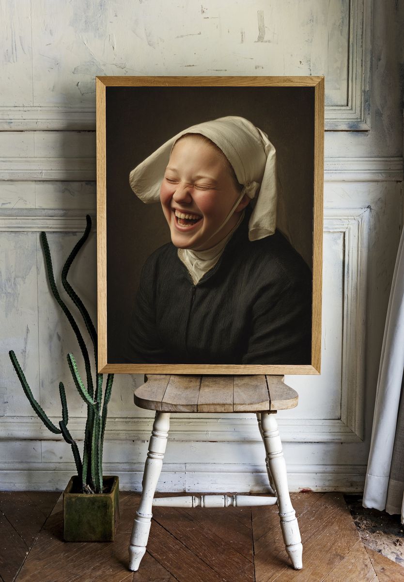 Joyful Girl — Fine Art Print. — room view 1